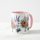 Wild Flowers Botanische Tuin Natuur Mok (Voorkant rechts)