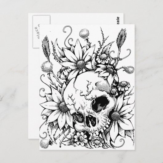 Wild Flowers Briefkaart (Voorkant / Achterkant)