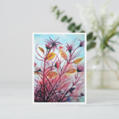 Wild Flowers Briefkaart (Staand voorkant)