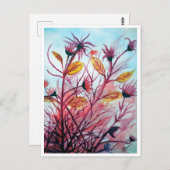 Wild Flowers Briefkaart (Voorkant / Achterkant)