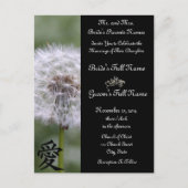 Wild Flowers bruiloft uitnodigingen en gunsten (Voorkant)