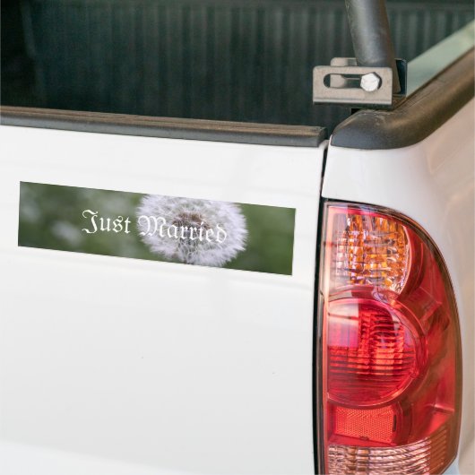 Wild Flowers bruiloft uitnodigingen en gunsten Bumpersticker (Op Truck)