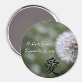 Wild Flowers bruiloft uitnodigingen en gunsten Magneet (Voorkant / Achterkant)