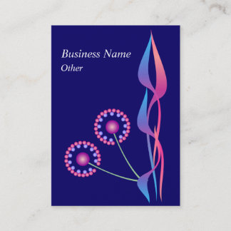 Wild Flowers Business Profile Card Sjabloon Visitekaartje
