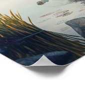 Wild Flowers Calm Tranquil Natuur Vreedzaam Seizoe Poster (Hoek)