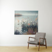 Wild Flowers Calm Tranquil Natuur Vreedzaam Seizoe Wandkleed (In situ)