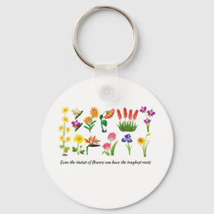 Wild Flowers Floral women and girls Sleutelhanger