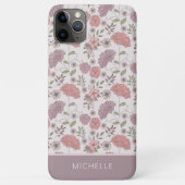 Wild Flowers, gepersonaliseerd met de naam Floral Case-Mate iPhone Case (Achterkant)