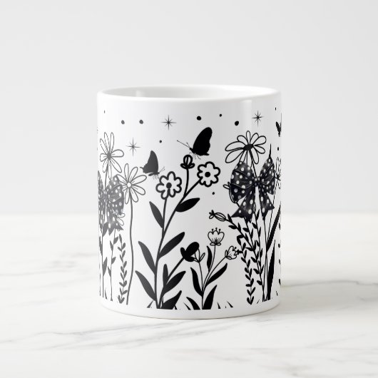 Wild Flowers Giant Coffee Mok (Voorkant)