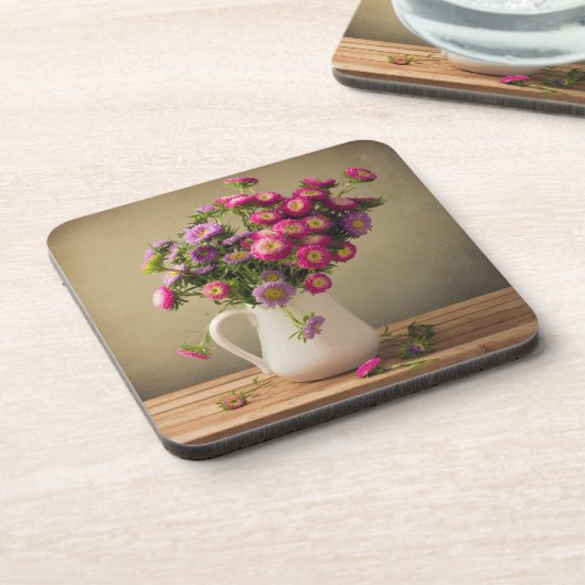 Wild Flowers in een Vaas Drink Onderzetter (Linkerzijde)