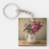 Wild Flowers in een Vaas Sleutelhanger (Voorkant)