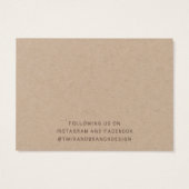 Wild Flowers Kettingen armband display Kaart (Achterkant)