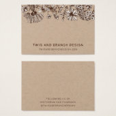 Wild Flowers Kettingen armband display Kaart (Voorkant /achterkant)