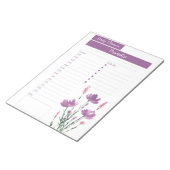 Wild Flowers Lavender Paarse Daily Planner om te d Notitieblok (Schuin)