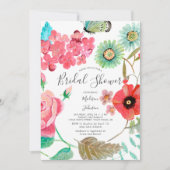 Wild Flowers | Lente Vrijgezellenfeest | Uitnodigi Kaart (Voorkant)