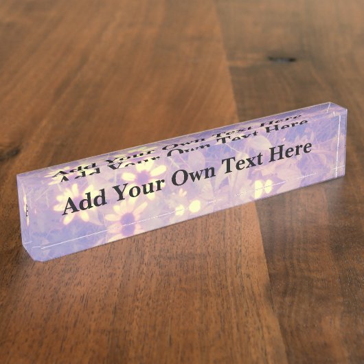 Wild Flowers Naambordje (Zijkant)