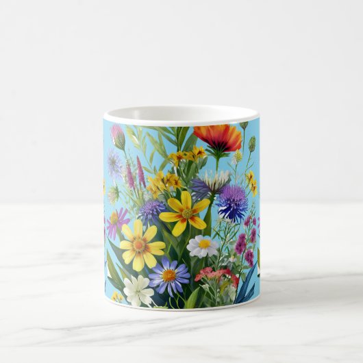 Wild Flowers Pattern Koffiemok (Center)