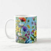 Wild Flowers Pattern Koffiemok (Links)