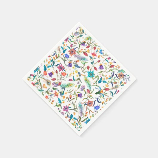 Wild Flowers Pattern Servet (Hoek)