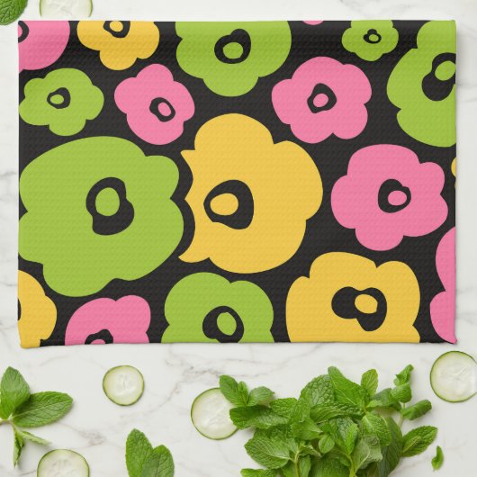 Wild Flowers Pattern Theedoek (Gevouwen)