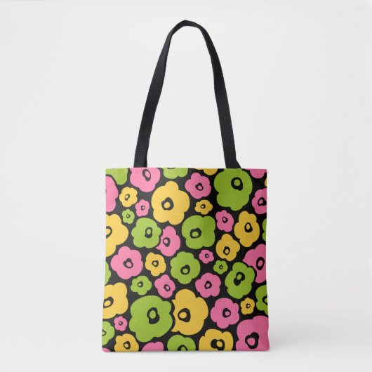 Wild Flowers Pattern Tote Bag (Voorkant)
