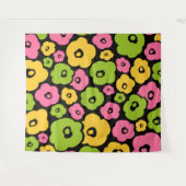 Wild Flowers Pattern Wandkleed (Voorkant (horizontaal))