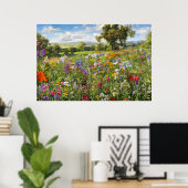 Wild Flowers Poster (Thuiskantoor)