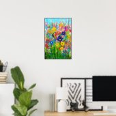 Wild Flowers Poster (Thuiskantoor)
