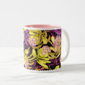 Wild Flowers Protea Paars Tweekleurige Koffiemok (Voorkant rechts)