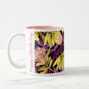 Wild Flowers Protea Paars Tweekleurige Koffiemok