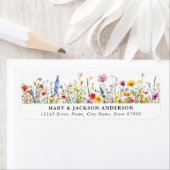 Wild Flowers Retouradres Labels (Insitu)