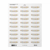 Wild Flowers Retouradres Labels (Full Sheet)