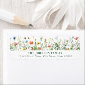Wild Flowers Retouradres Labels (Insitu)