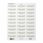 Wild Flowers Retouradres Labels (Full Sheet)