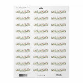 Wild Flowers Retouradres Labels (Full Sheet)