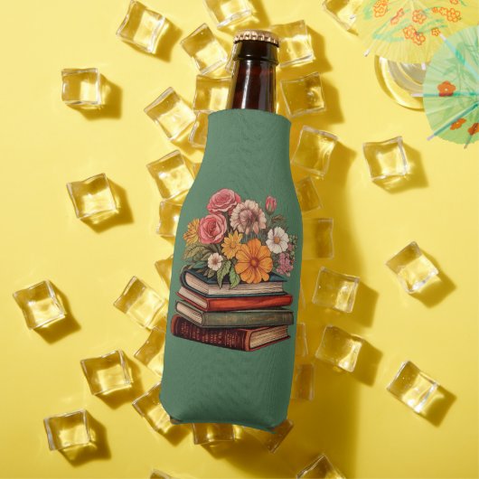 Wild Flowers Retro Boeken Flesjeskoeler (Insitu Zomer)