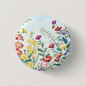 Wild Flowers Ronde Button 3,2 Cm (Voorkant)