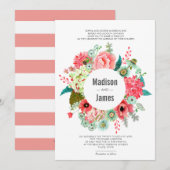 Wild Flowers Rustic Bouquet | Weddenschappen Kaart (Voorkant / Achterkant)