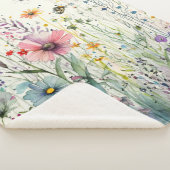 Wild Flowers Sherpa Deken (3/4)