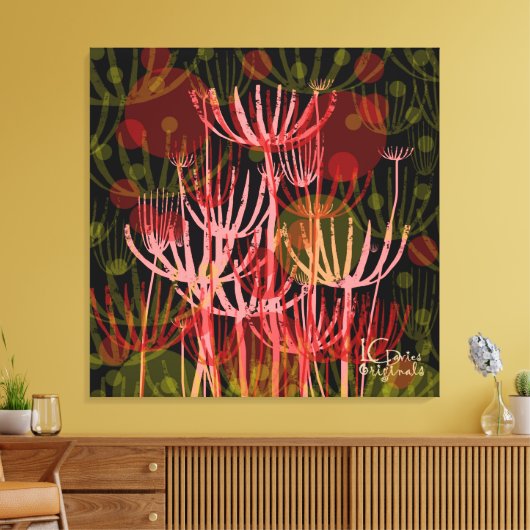 Wild Flowers Stretched Canvas Afdruk (Insitu (Woonkamer))