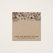 Wild Flowers Stud Oorbel Display Kaart (Voorkant)