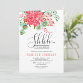 Wild Flowers | Uitnodiging van de Birthday Surpris (Staand voorkant)