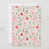 Wild Flowers | VRIJGEZELLENFEEST | Uitnodiging (Achterkant)