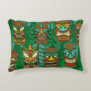 Wild Flowers Waterverf: kleurrijk naadloos Accent Kussen