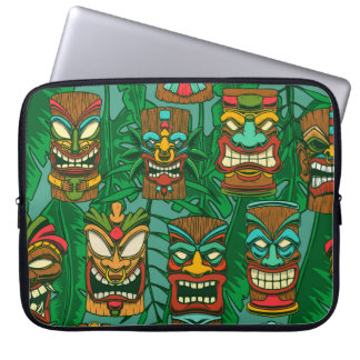 Wild Flowers Waterverf: kleurrijk naadloos Laptop Sleeve