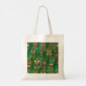 Wild Flowers Waterverf: kleurrijk naadloos Tote Bag (Achterkant)