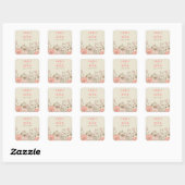 Wild Flowers Wedding Favoriet Stickers (Vel)