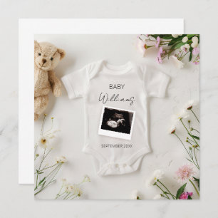 Wild Flowers zwangerschapsaankondiging Kaart