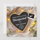 Wild Flowers zwangerschapsaankondiging Kaart (Voorkant)