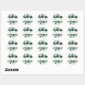 Wild Forest | Aangepaste botanische bruiloft Ronde Sticker (Vel)